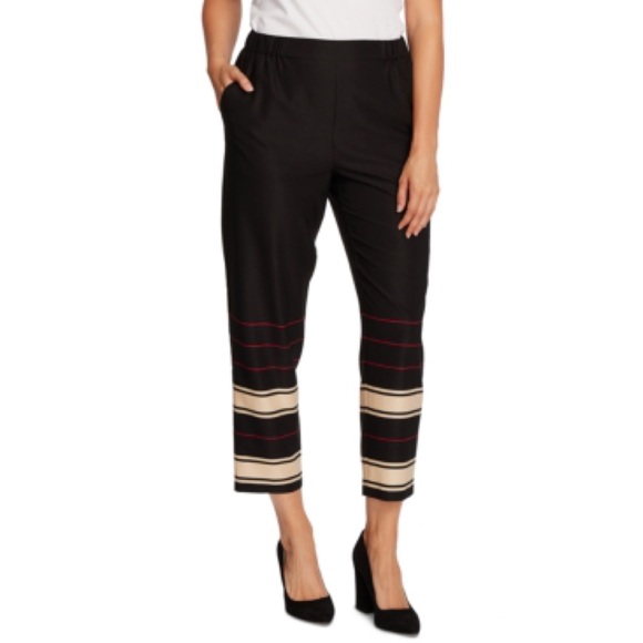 Vince Camuto Pants - Vince Camuto Linear Planes Slim Ankle Pants